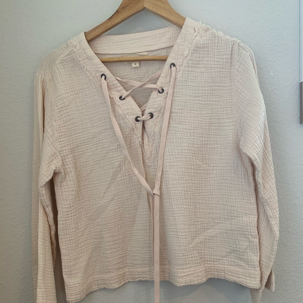 Light pink lightweight long sleeve